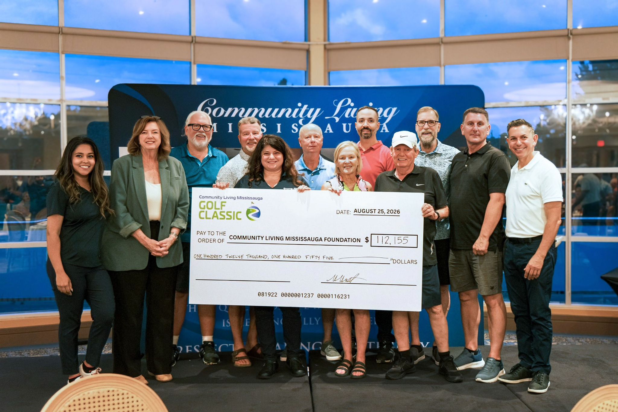 2026 Golf Classic Cheque Presentation
