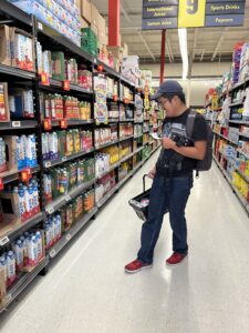 Man shopping