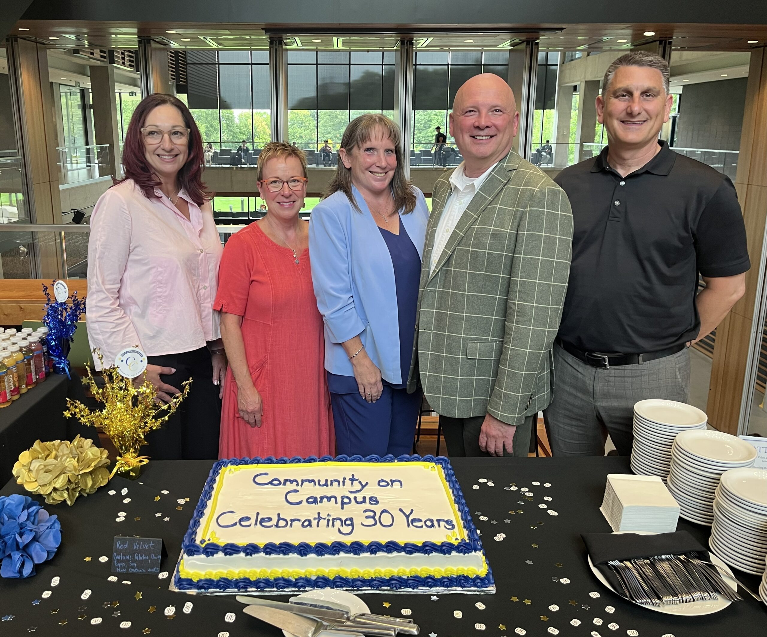 Community on Campus 30th Anniversary Cake Cutting
